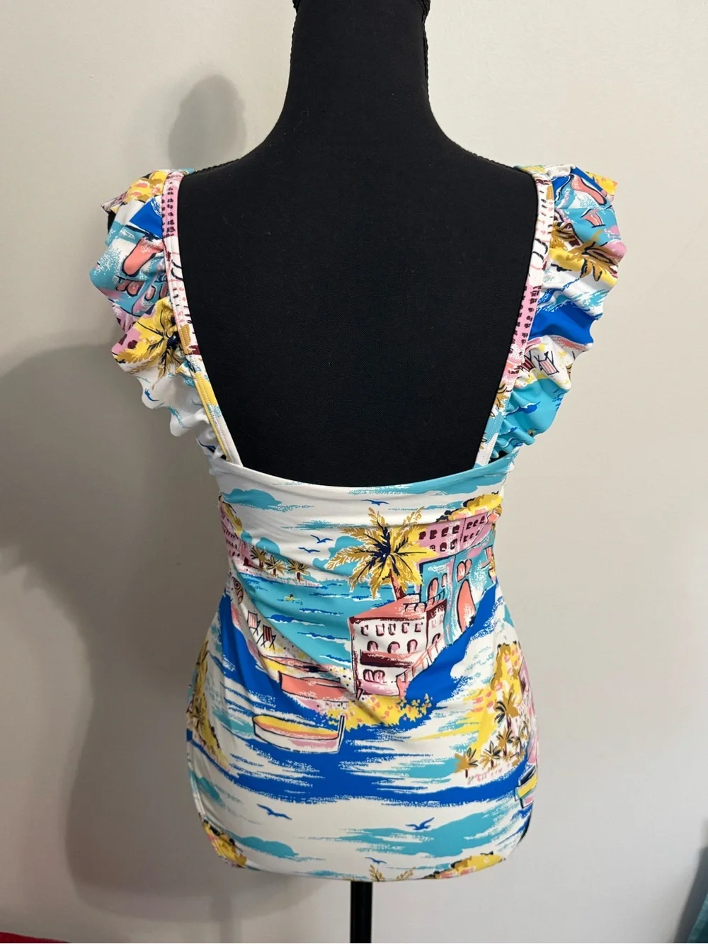 Boden Evia Ruffle Swimsuit - Paradise Bay